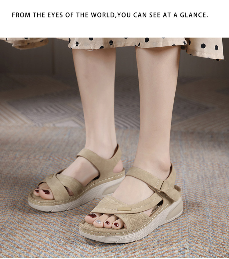 Mô tả Giày Sandal Nữ Thời Trang Phong Cách Thể Thao Siêu Nhẹ Thoải Mái Đế 4Cm Khóa Dán Phù Hợp Đi Làm, Đi Học, Đi Chơi (03) - 5