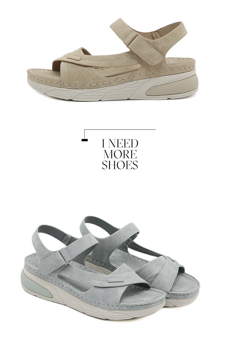 Mô tả Giày Sandal Nữ Thời Trang Phong Cách Thể Thao Siêu Nhẹ Thoải Mái Đế 4Cm Khóa Dán Phù Hợp Đi Làm, Đi Học, Đi Chơi (03) - 8