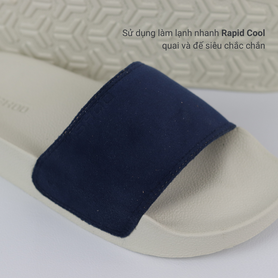 Mô tả Dép quai ngang slipper Tổng hợp Da Lộn cao cấp nam, nữ  HISHOO siêu nhẹ da bò thật thời trang size 37-45 U444 - 8