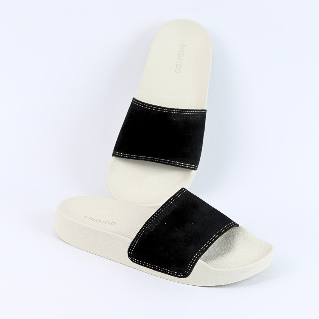 Mô tả Dép quai ngang slipper Tổng hợp Da Lộn cao cấp nam, nữ  HISHOO siêu nhẹ da bò thật thời trang size 37-45 U444 - 10