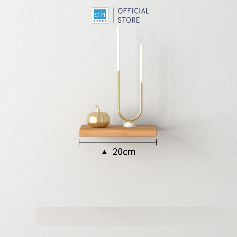 Mô tả Kệ Thanh Ngang Rộng 15cm, Dài 20cm Đến 50cm Nhiều Màu Thương Hiệu SIB Decor KT001 - 2