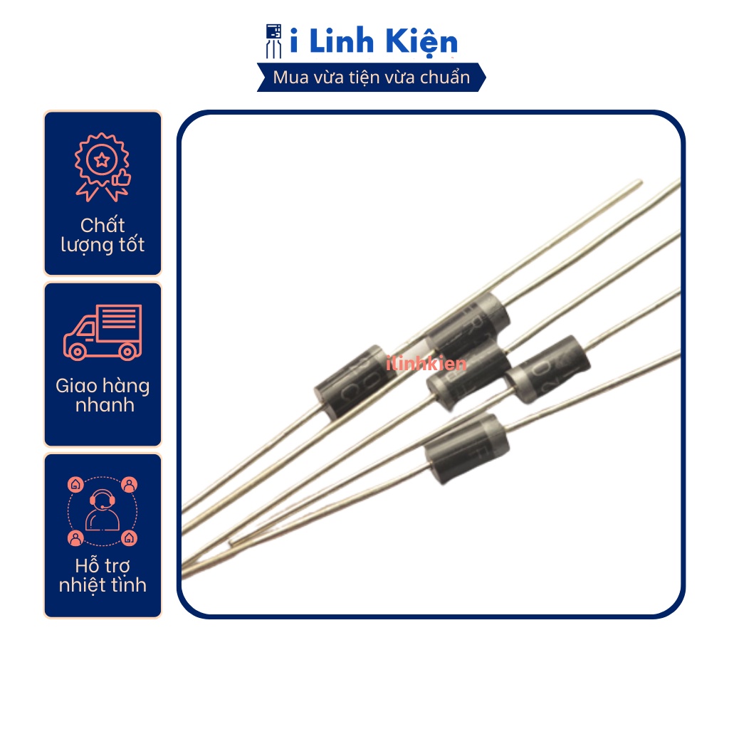 FR207 Diode xung 2A 1000V DIP đóng dây loại tốt (10 chiếc) | Shopee ...