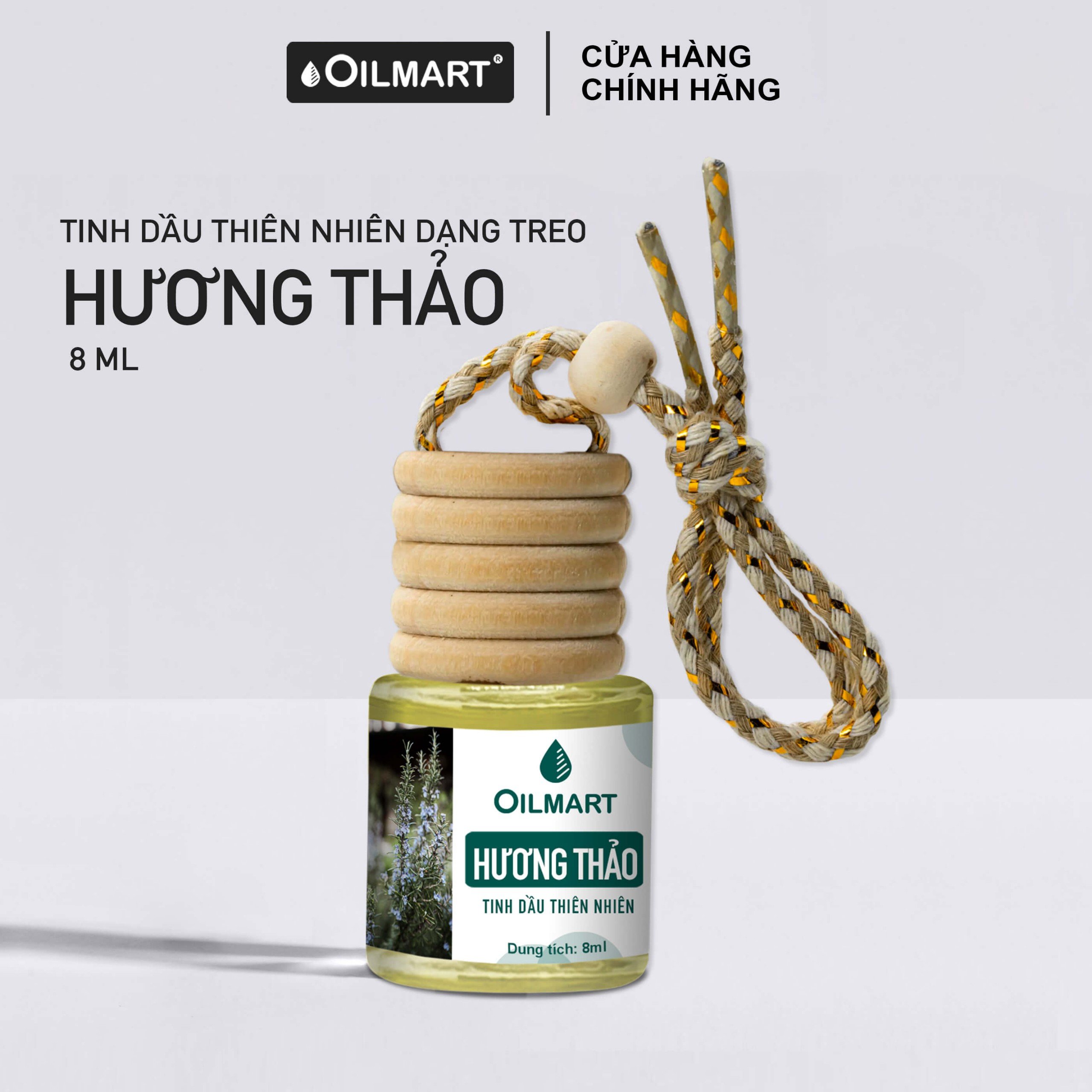 Mô tả Tinh dầu thiên nhiên treo xe, tủ quần áo giúp khử mùi, làm thơm phòng 8ml - 1