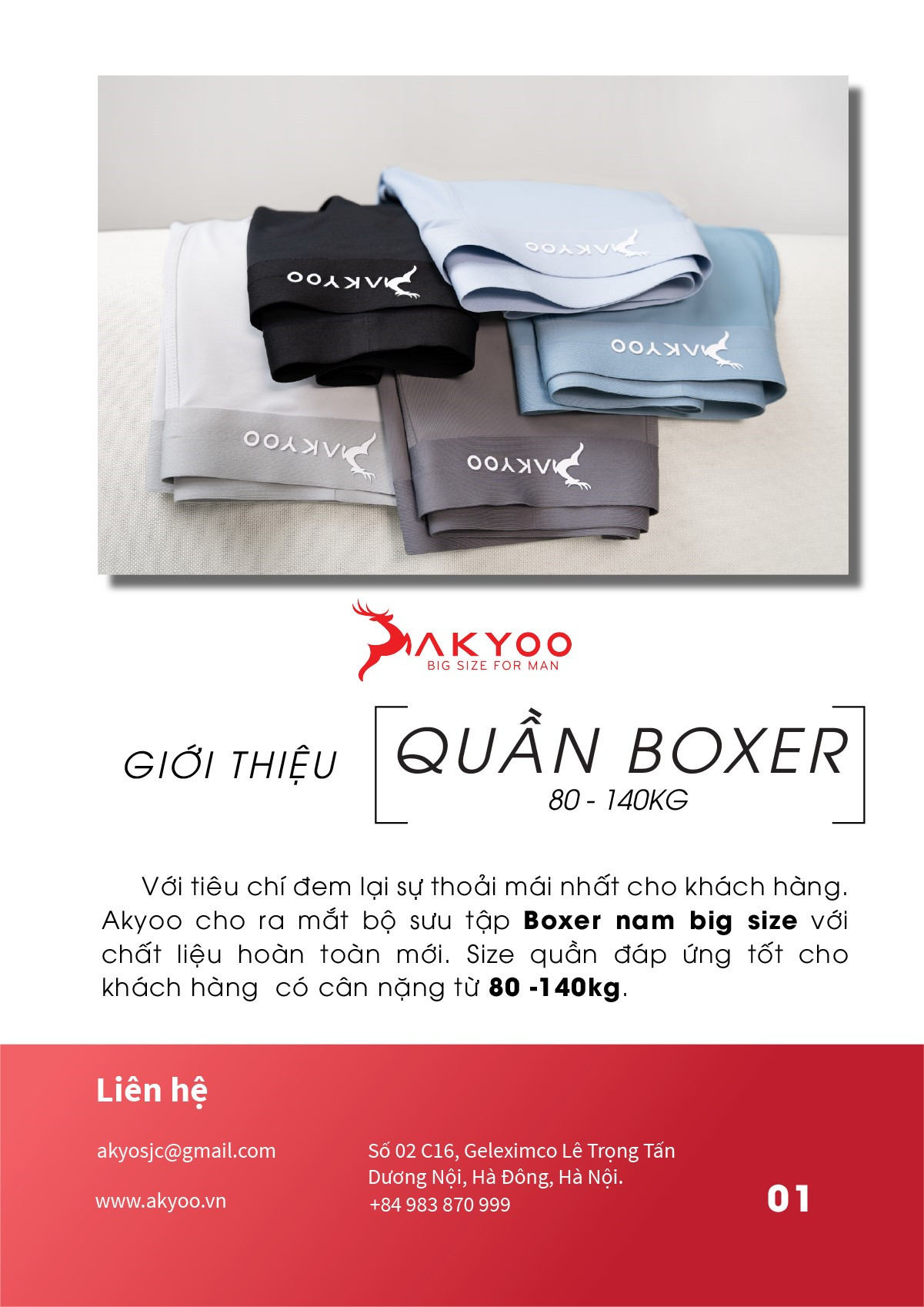 Mô tả Quần Lót Nam Boxer Bigsize Size XL Đến 6XL AKYOO ,Mỏng Nhẹ Co Giãn Thoải Mái Thông Thoáng-SIP BX DEN-GHI-NHAT-XAM-XANH - 2