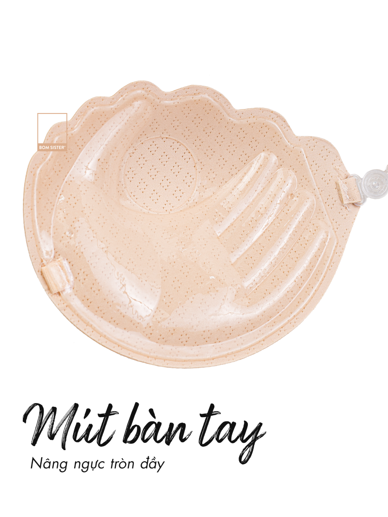 Mô tả Áo dán cài trước tạo khe, áo lót dán vải nâng ngực mút vừa kèm dây trong,chuyên mặc trang phục hở lưng BOM SISTER AD0P45 - 4