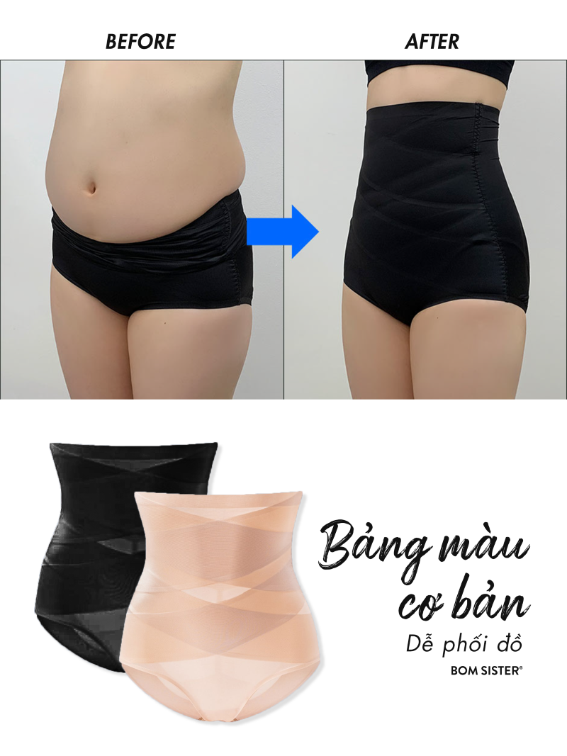Quần gen định hình BOMSISTER MUQG2601 màu Đen
