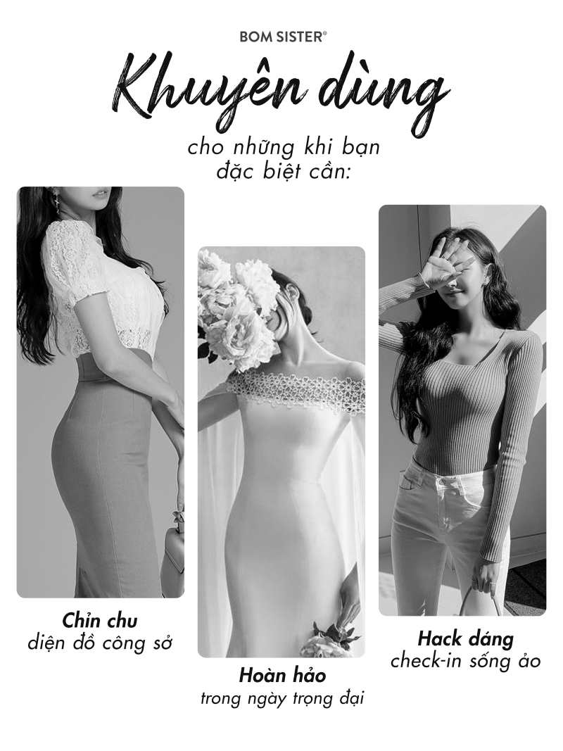 Mô tả Quần gen định hình, quần nịt bụng lưng cao giảm eo nâng mông, mặc váy chống cuộn BOMSISTER MUQG2601 - 3