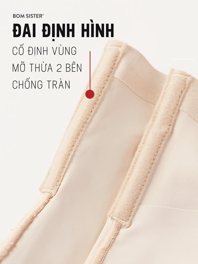 Mô tả Quần gen định hình, quần nịt bụng lưng cao giảm eo nâng mông, mặc váy chống cuộn BOMSISTER MUQG2601 - 5