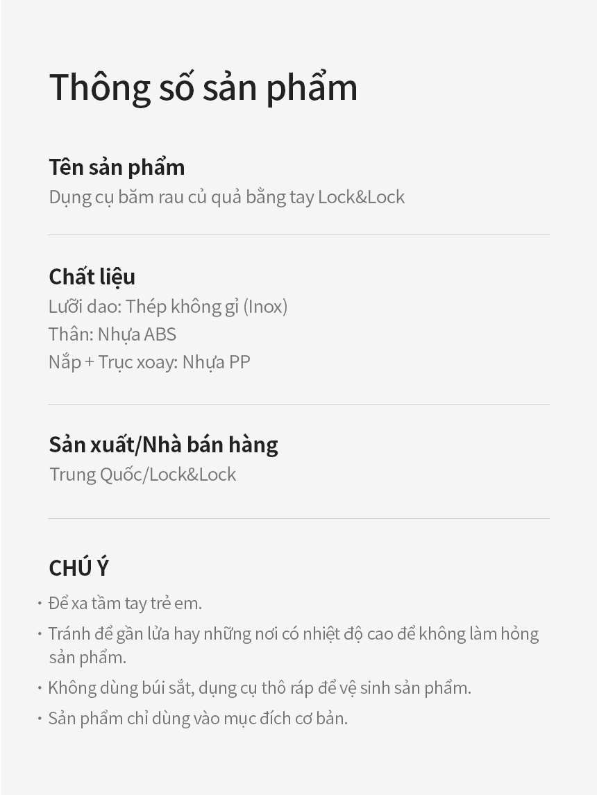 Lợi ích dụng cụ xay tỏi ớt LocknLock