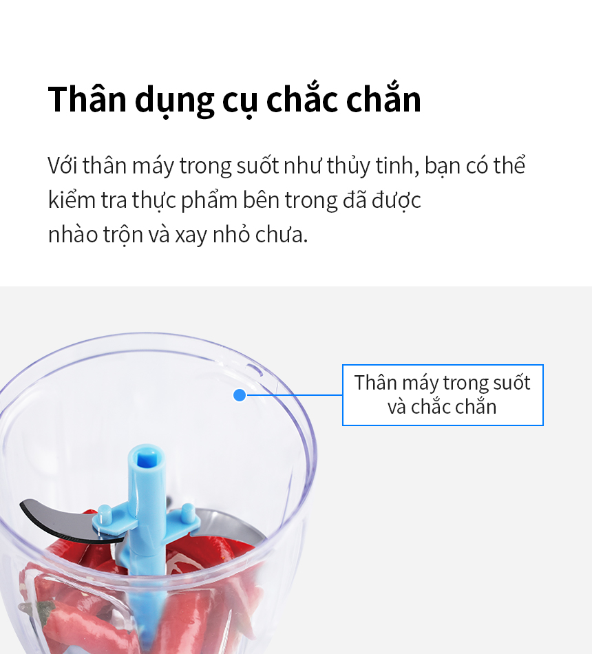 Dụng cụ xay LocknLock đa năng
