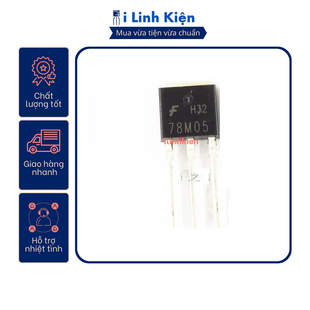 78M05 7805 CJ78M05 0.5A 5V TO-251 chính hãng JCET | Shopee Việt Nam
