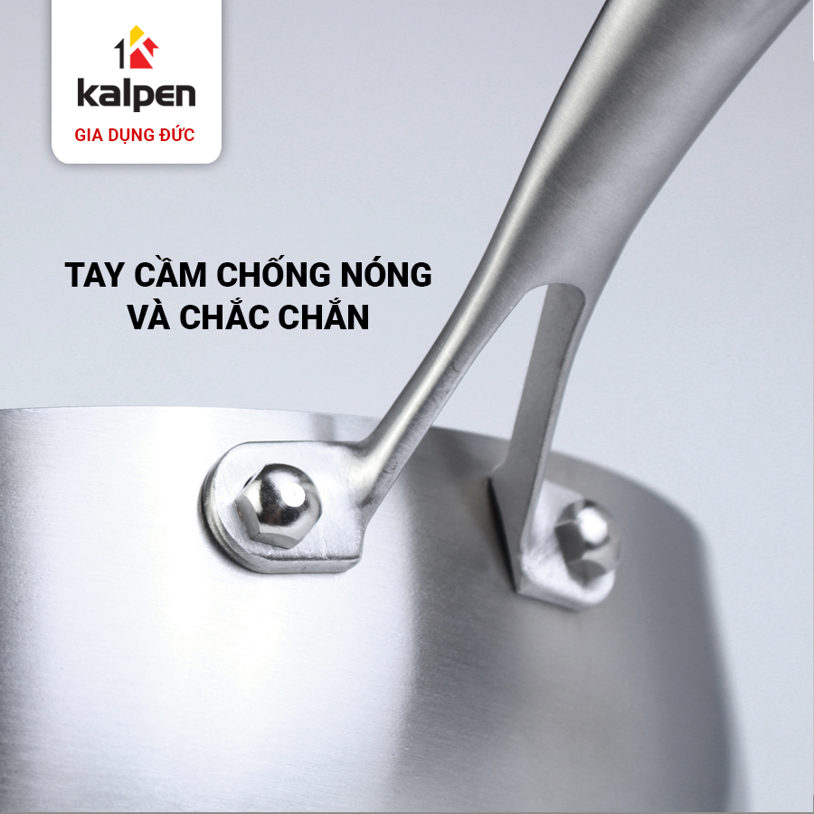 Mô tả Chảo INOX 304 Cao Cấp 5 Lớp Liền Khối Có Miệng Rót Lager Size 18-20-24-26-28cm Chính Hãng KALPEN ĐỨC - 6