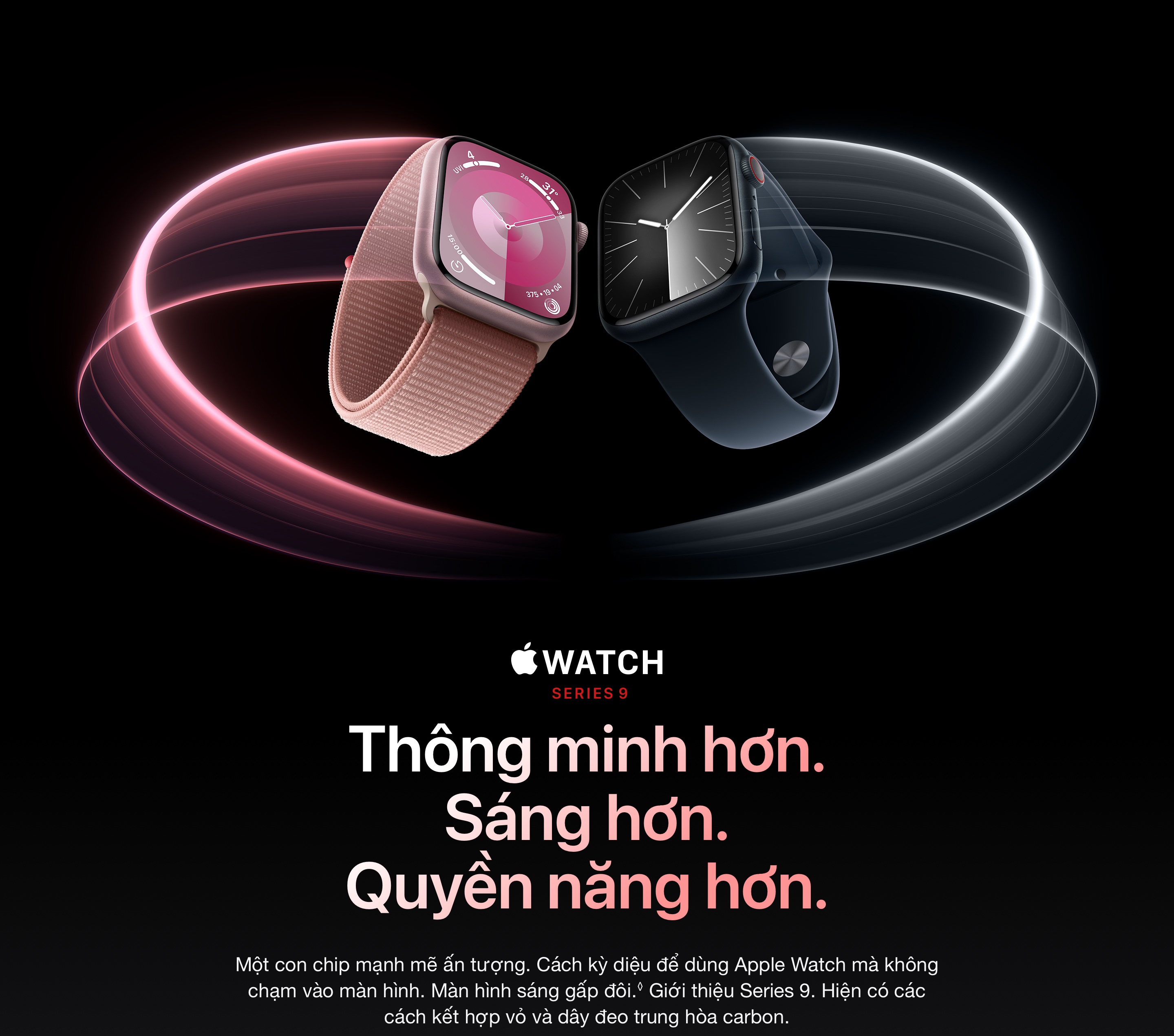 Mô tả Đồng hồ Apple Watch Series 9 41mm (GPS + Cellular) Viền nhôm - Dây cao su - 1