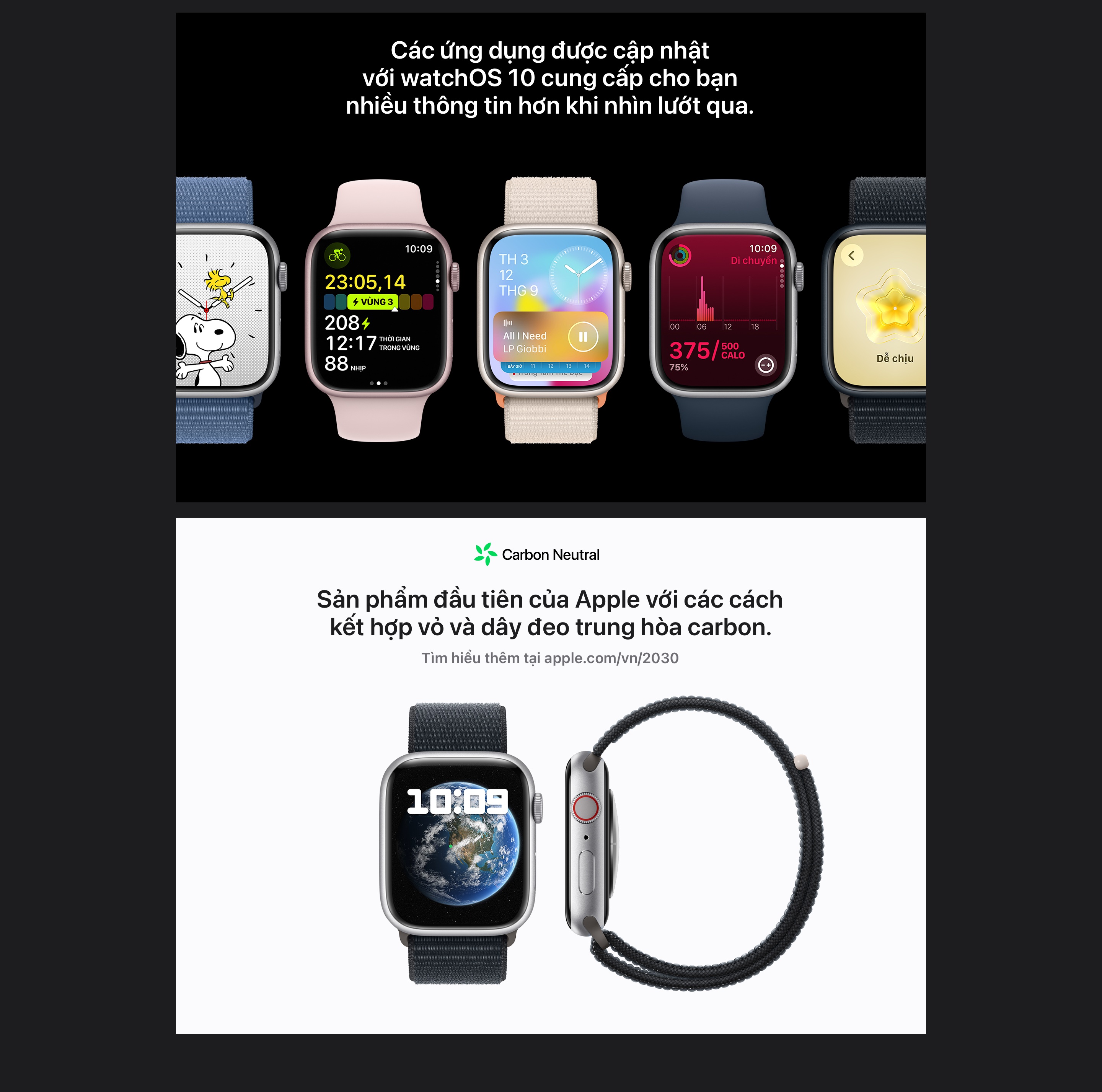 Mô tả Đồng hồ Apple Watch Series 9 41mm (GPS + Cellular) Viền nhôm - Dây cao su - 4