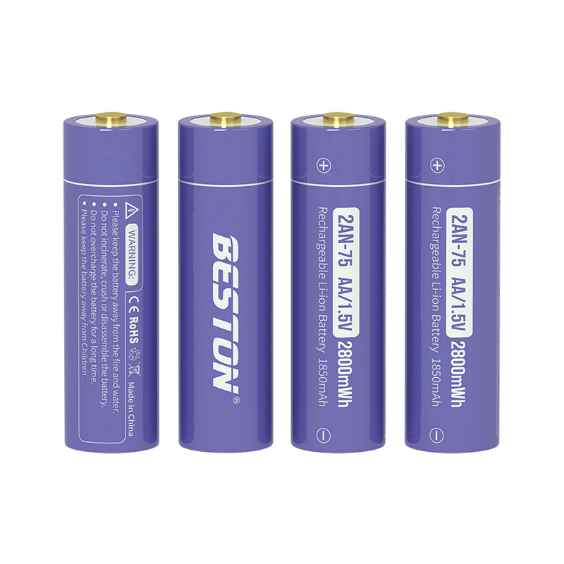 Bộ 4 pin tiểu sạc AA (2A) 1.5V 2800mWh Beston Lithium-ion cao cấp ...