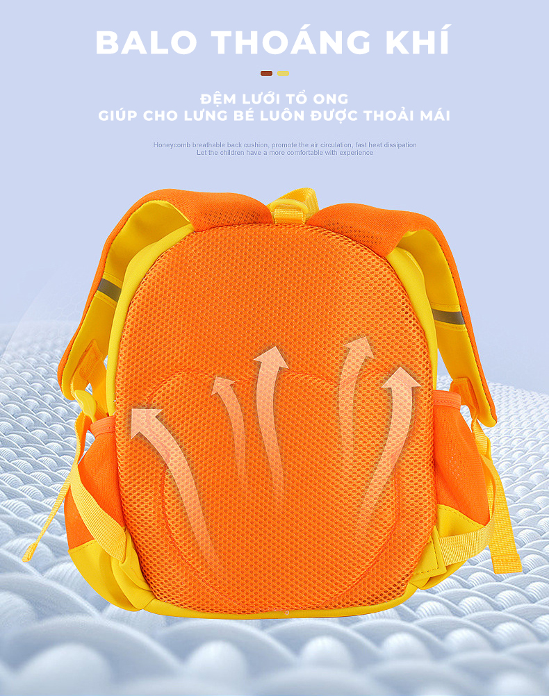 Mô tả Balo cho bé trai bé gái mẫu giáo mầm non 1989KIDS SHOP mềm mại nhẹ nhàng đáng yêu kích thước 29x24x11cm - 4