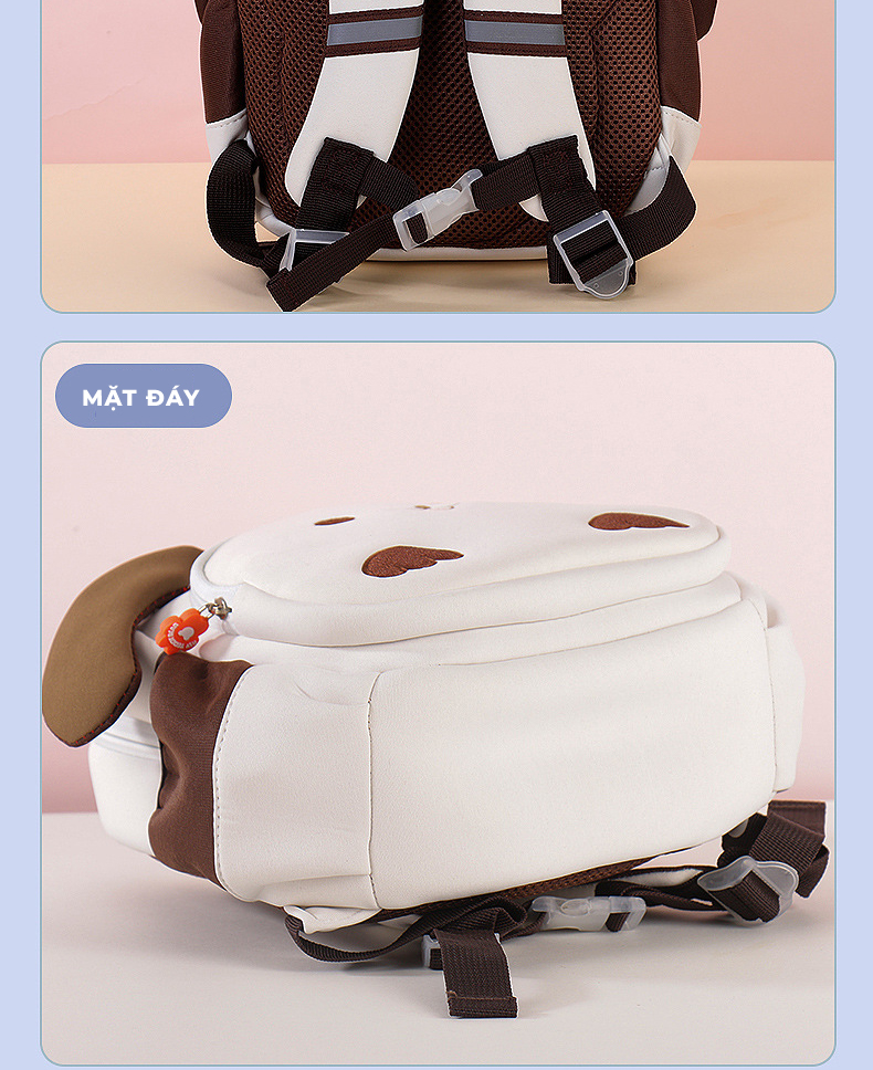 Mô tả Balo cho bé trai bé gái mẫu giáo mầm non 1989KIDS SHOP mềm mại nhẹ nhàng đáng yêu kích thước 29x24x11cm - 8