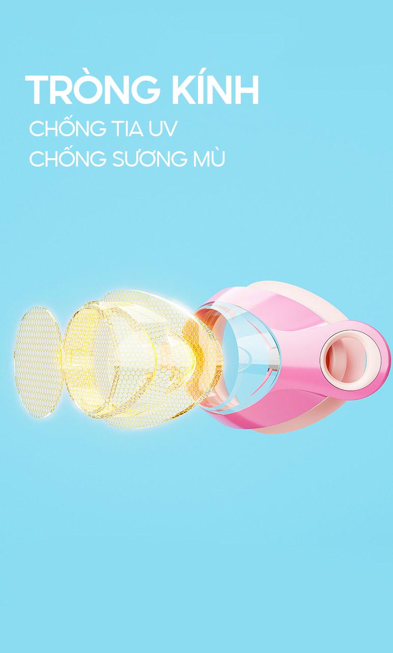Mô tả Kính Bơi Trẻ Em Tặng Kèm Đệm Mũi Kính Bơi Cho Bé Chống Sương Chống UV Dây Đeo Êm Ái Cleacco SG1800 Boro Sport - 5