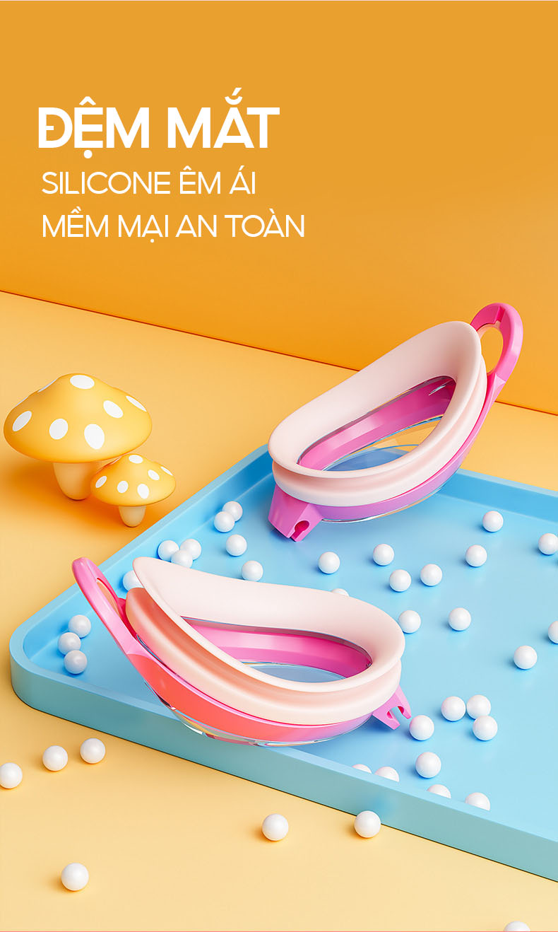 Mô tả Kính Bơi Trẻ Em Tặng Kèm Đệm Mũi Kính Bơi Cho Bé Chống Sương Chống UV Dây Đeo Êm Ái Cleacco SG1800 Boro Sport - 10