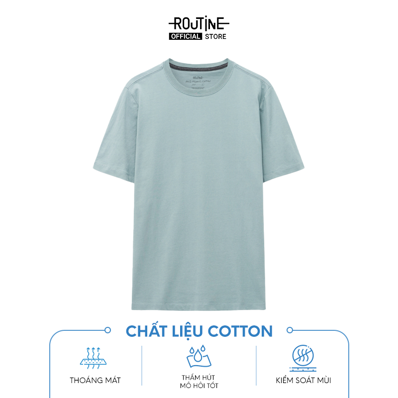 Áo Thun Tay Ngắn Nam Cổ Tròn Form Fitted - Routine 10S23TSS003C ...