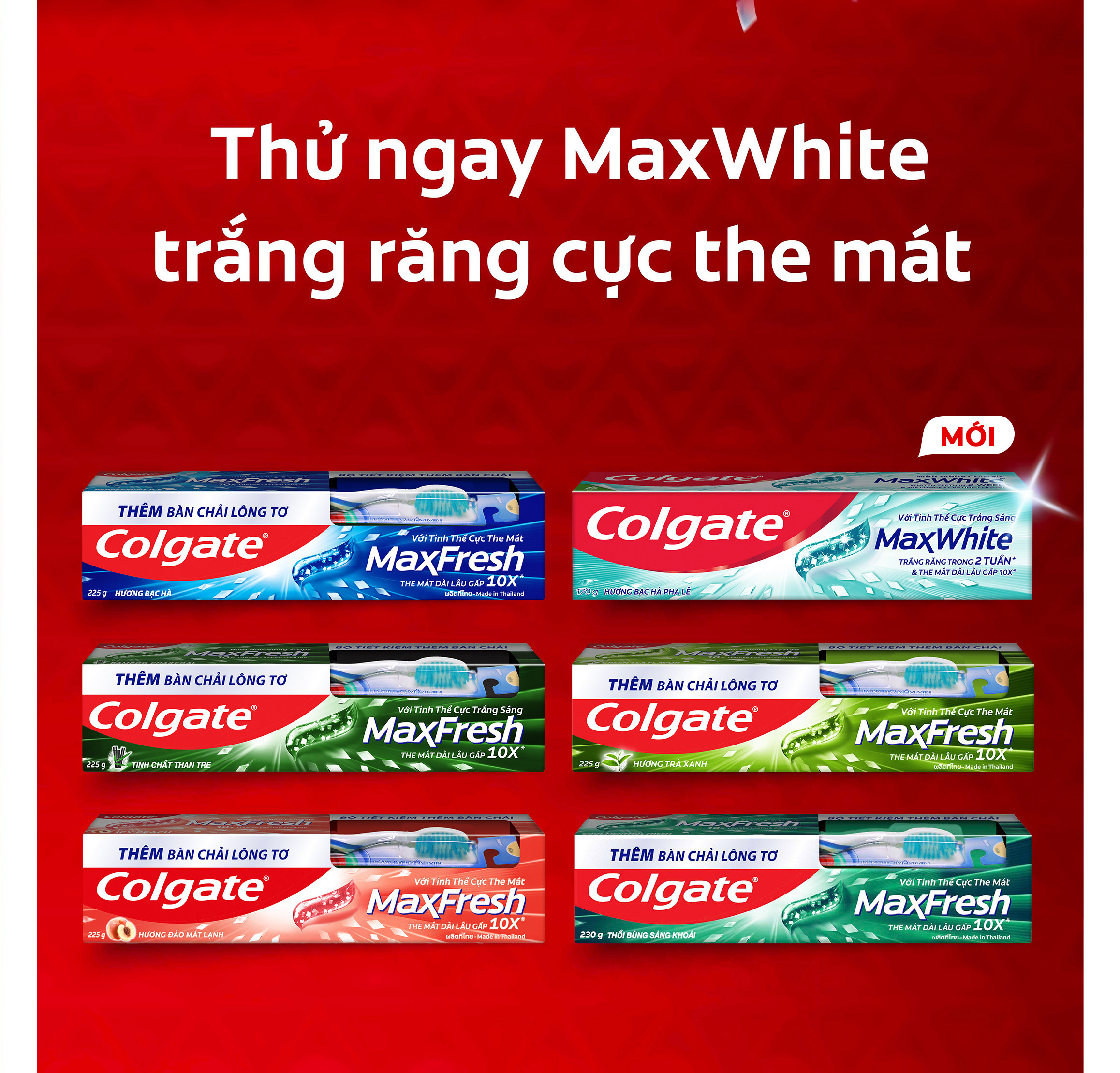 Bộ 2 Kem đánh răng Colgate MaxWhite tinh thể the mát, làm trắng răng ...