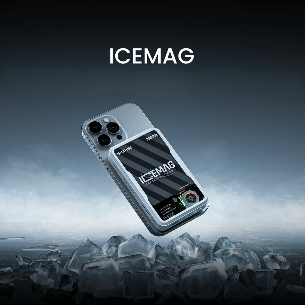 Mô tả Sạc Dự Phòng Sharge ICEMAG 10.000mAh Trong Suốt, Hỗ Trợ Sạc Không Dây, Sạc Nhanh 20W, Quạt Làm Mát Đổi Màu LED RGB - 1