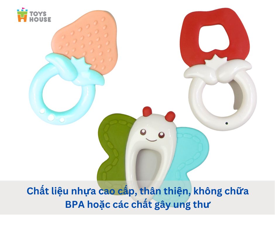 Mô tả Hộp đồ chơi xúc xắc kết hợp gặm nướu 5 món cho bé Toyhouse 11532 - 2