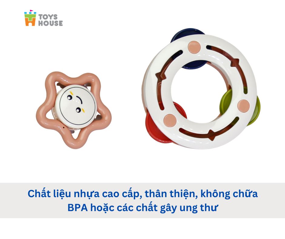 Mô tả Hộp đồ chơi xúc xắc kết hợp gặm nướu 5 món cho bé Toyhouse 11532 - 3