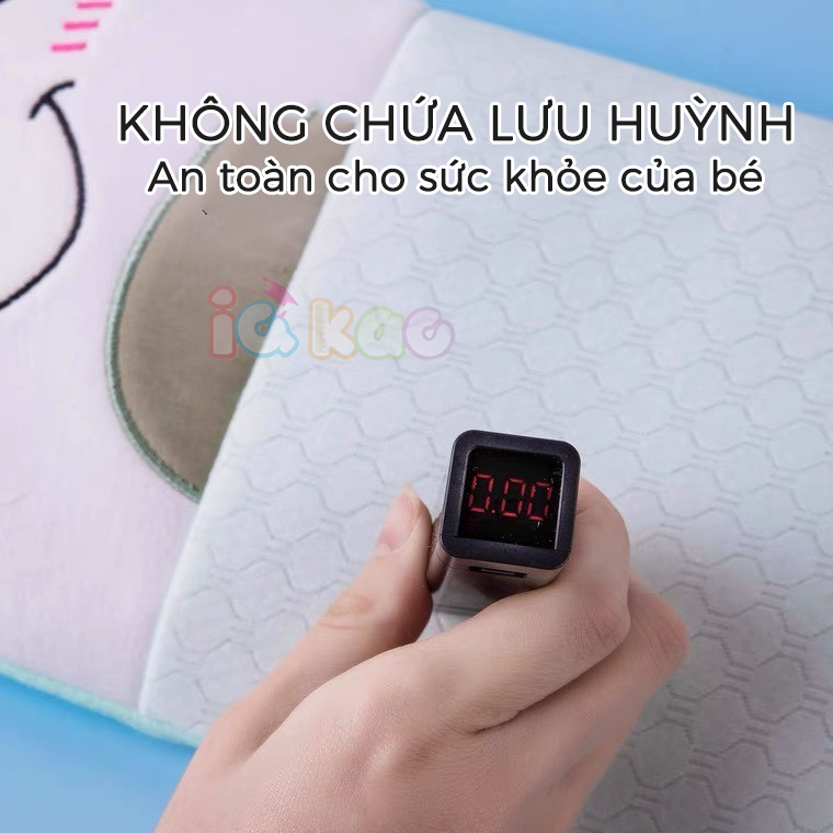 Mô tả Gối Chặn Định Hình Đầu IQKAO Cho Bé – Gối Cotton Mềm Mại, Lõi Vỏ Hạt Kiều Mạch, Tư Thế Chuẩn, Chống Bẹp Đầu BG05 - 5