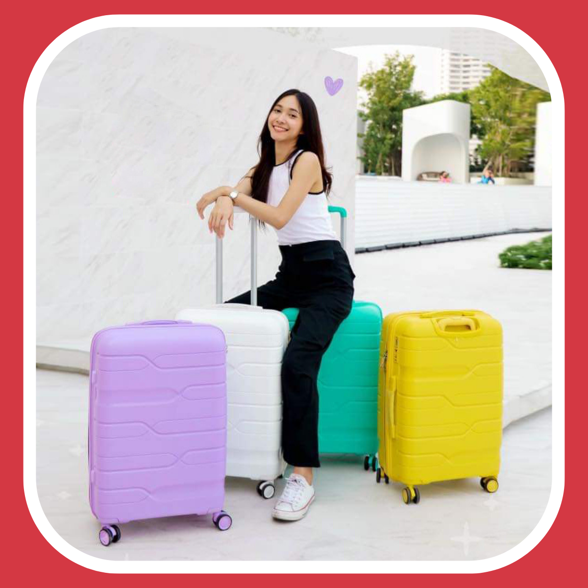 Mô tả Vali Kéo Du Lịch Nhựa PP01 Cao Cấp Kingsun Chống Va Đập Size 20/24, Bảo Hành 5 Năm - 5