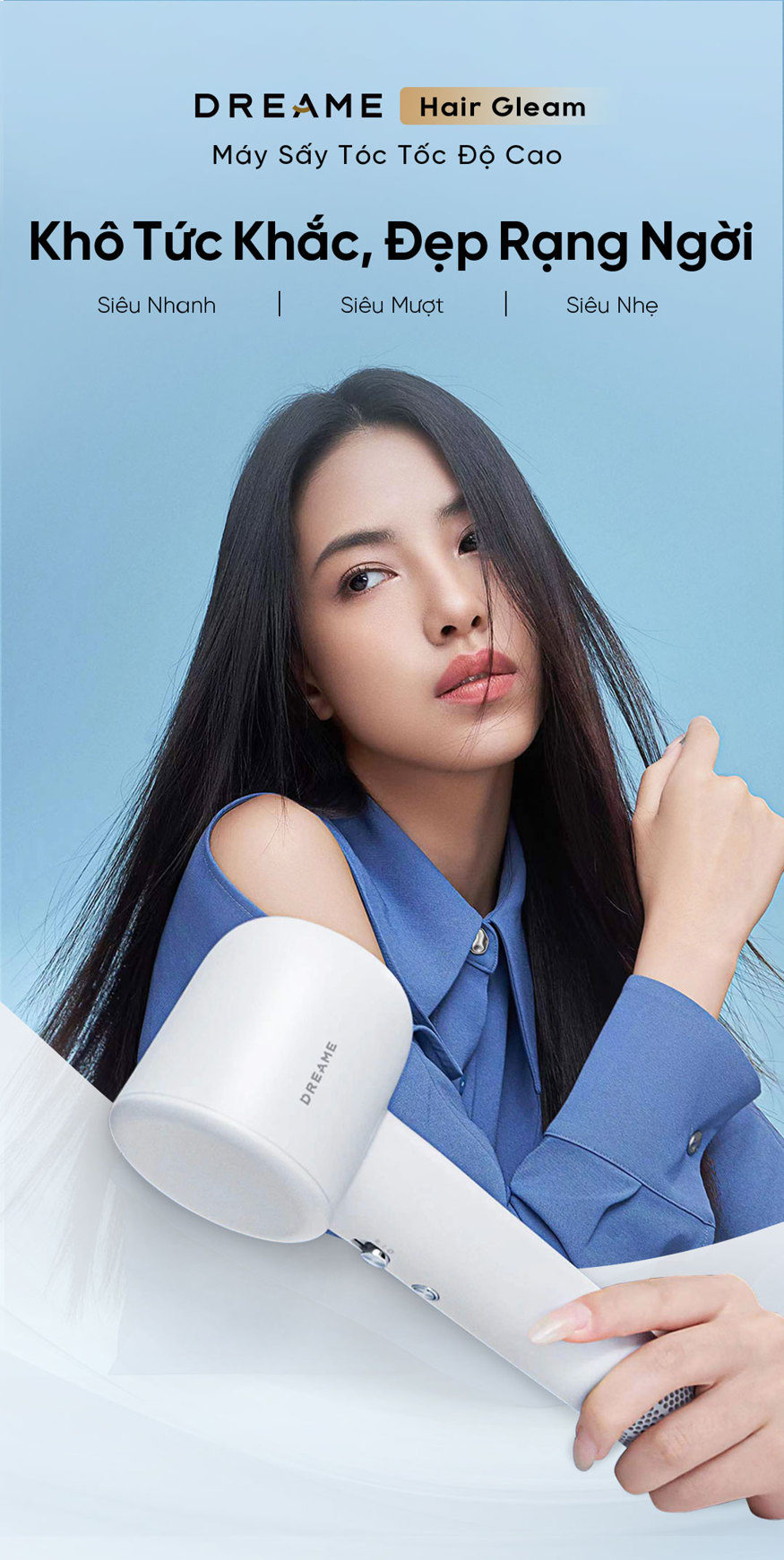 Máy sấy tóc Dreame Hair Gleam AHD12A