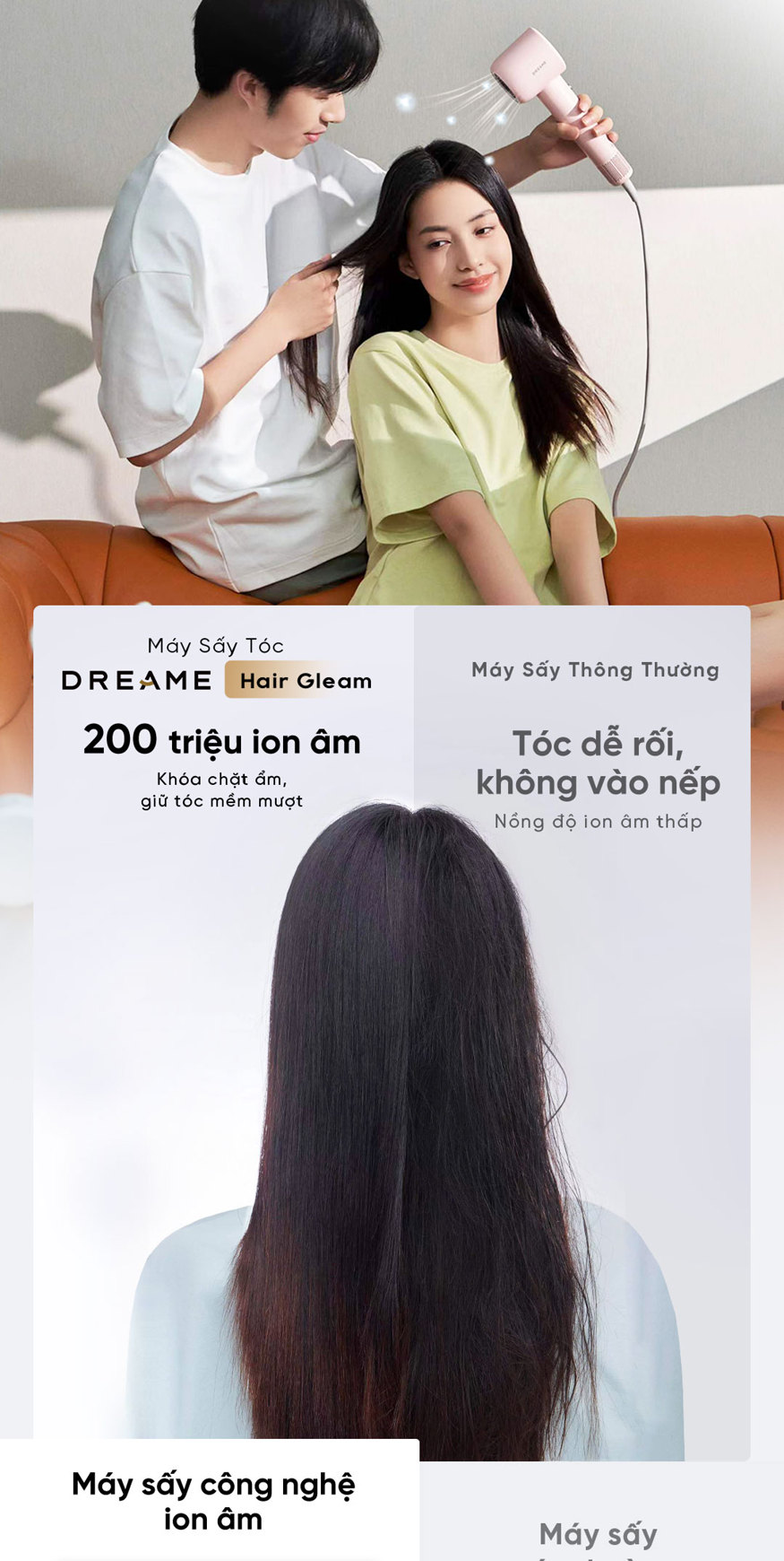 Máy sấy tóc Dreame Hair Gleam AHD12A