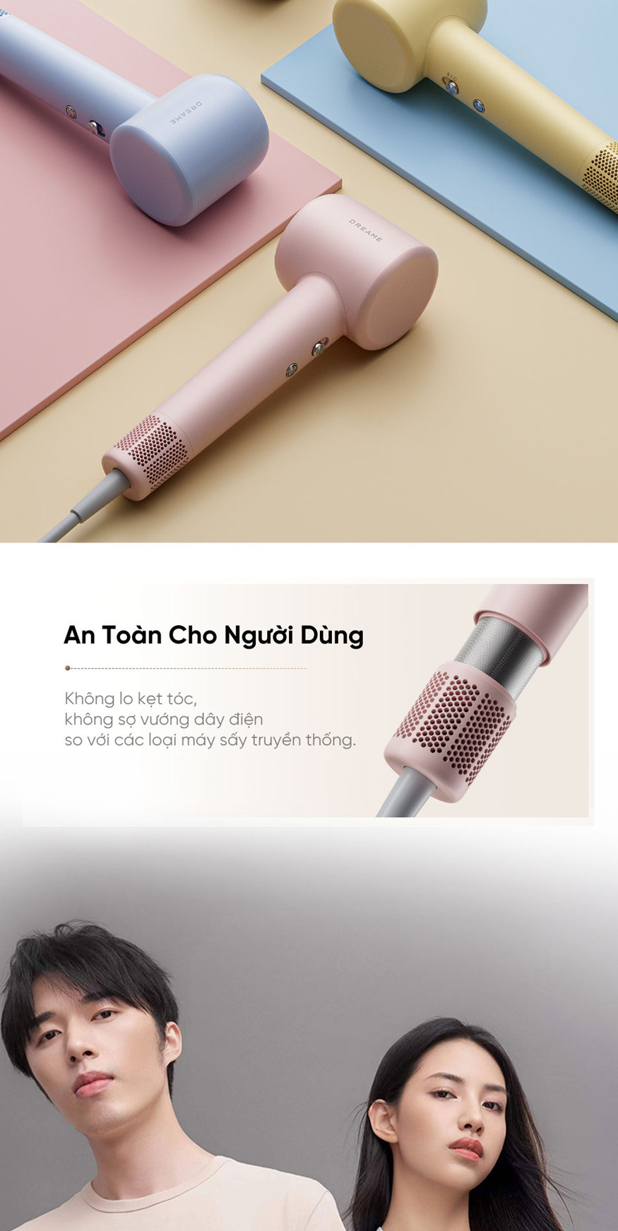 Máy sấy tóc Dreame Hair Gleam AHD12A