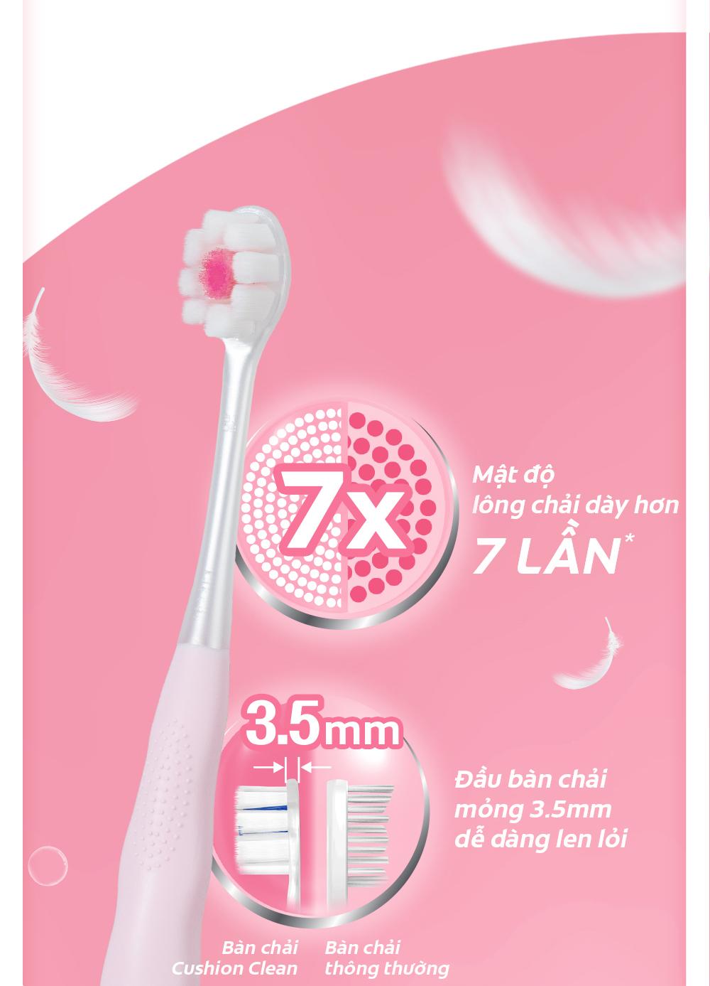 Mô tả Bộ 2 Bàn chải Colgate Gentle Cushion Clean lông chải siêu dày, kháng khuẩn - 3