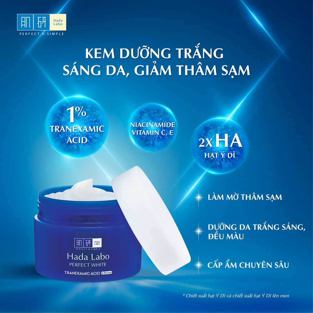Mô tả Hada Labo Kem Dưỡng Ẩm Perfect White/Advanced Nourish/Pro Anti Aging Cream 50g - 1