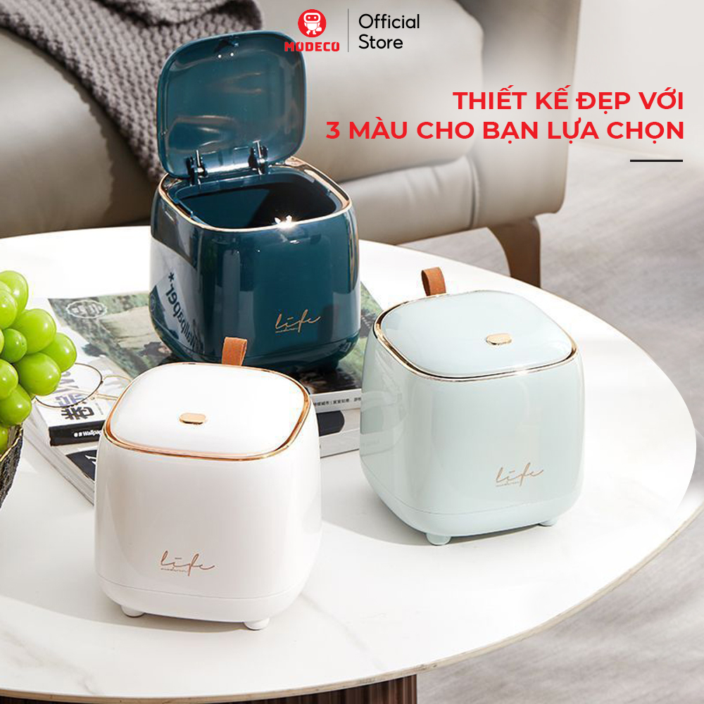 Thùng Rác Mini Để Bàn Có Nắp Modeco - Chất Liệu Nhựa Abs Cao Cấp, Combo ...
