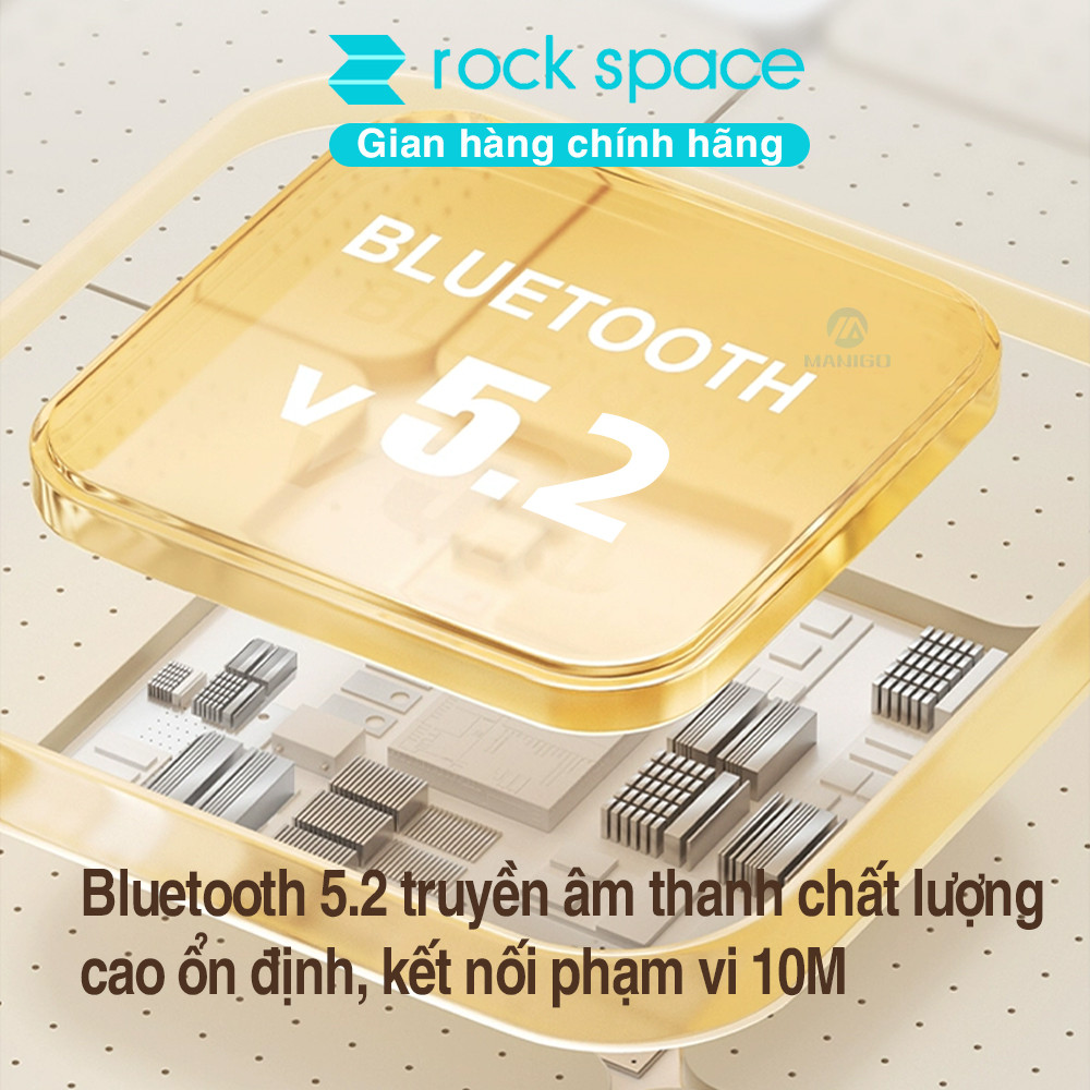 Mô tả Headphone tai nghe chụp tai bluetooth không dây chống ồn chủ động ANC Rockspace O3 có mic - 5