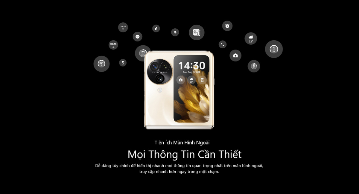 Mô tả Điện thoại OPPO FIND N3 FLIP (12GB/256GB) | Điện thoại gập phong cách | 3 Camera - Hàng chính hãng - 8