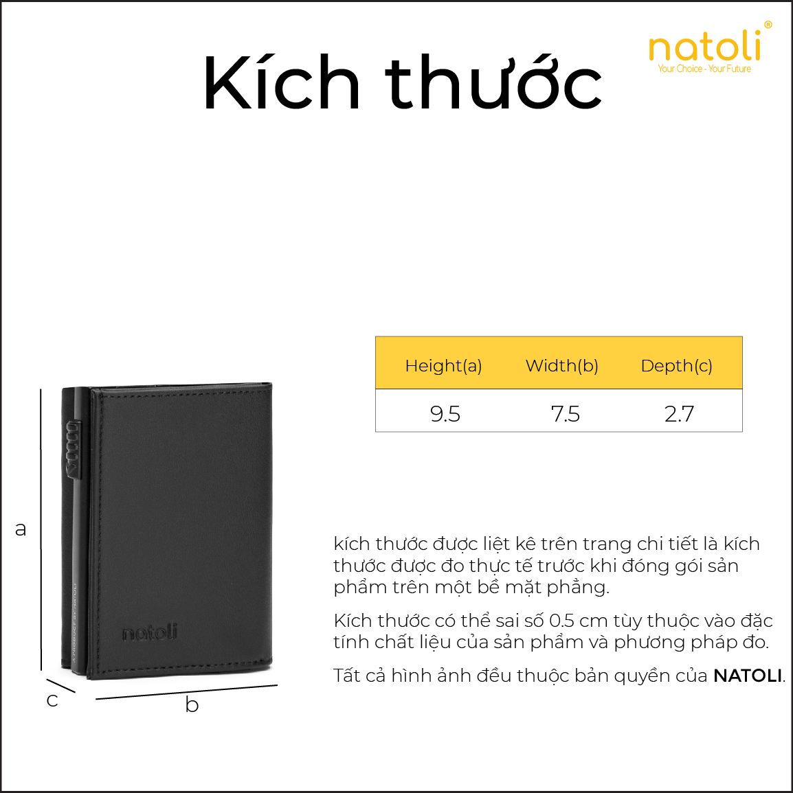 Ví Natoli V8 đóng gói sang trọng