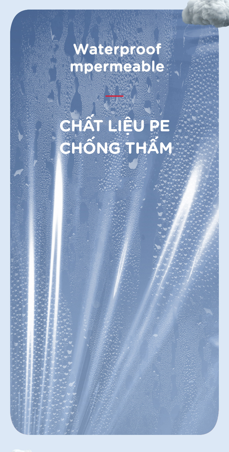 Mô tả Áo Mưa Giá Ưa Đãi Áo Mưa Du Lịch Bỏ Túi Nhỏ Gọn Chất Liệu PE Dai Có Thể Tái Sử Dụng Nhiều Lần Cleacco AMTL Boro Sport - 2
