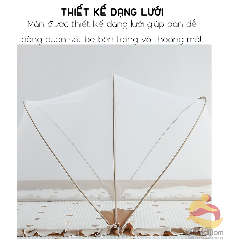 Mô tả Màn chống muỗi cho bé màn chụp gấp gọn KidAndMom phong cách Hàn Quốc che chắn cho trẻ ngủ ngon - 8