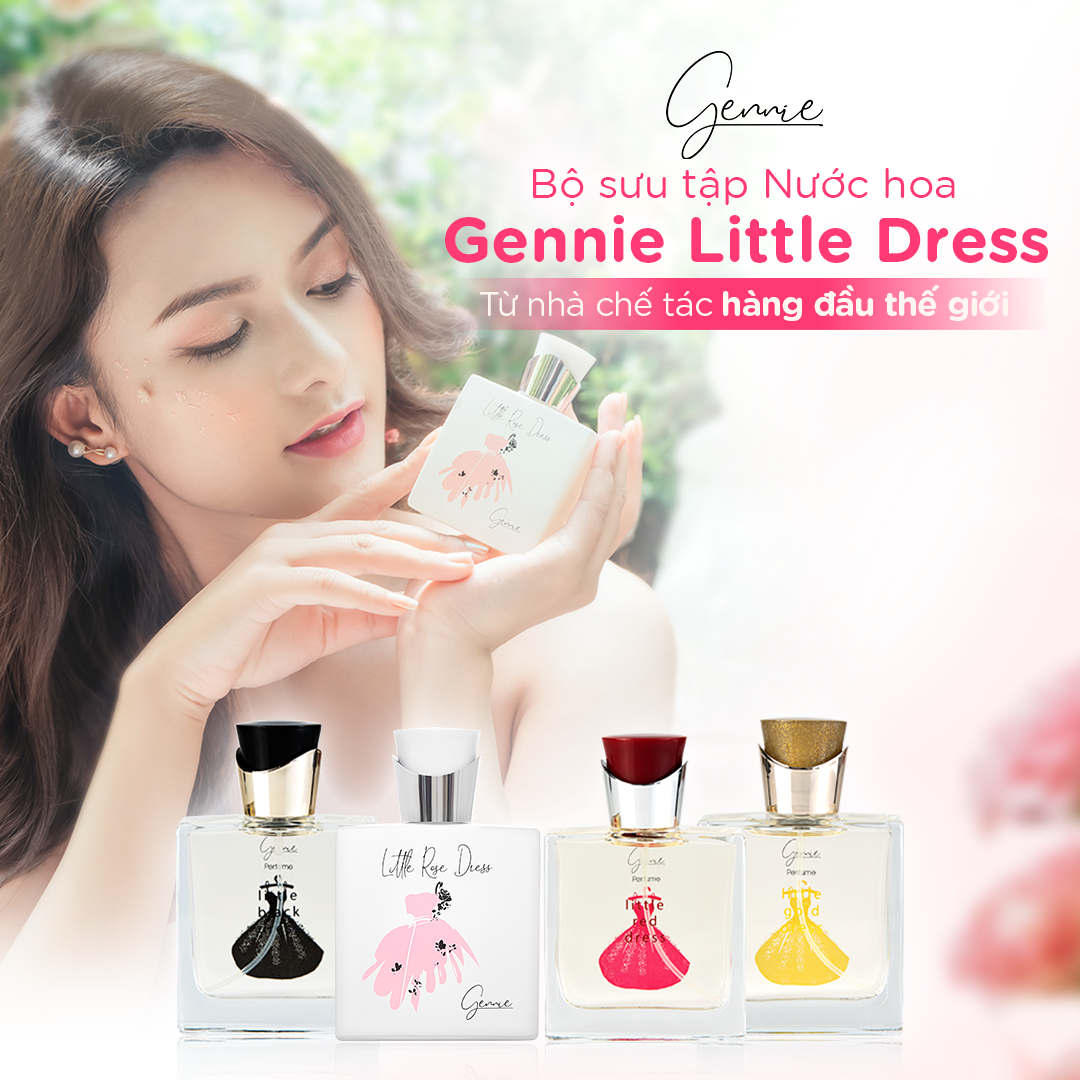 Mô tả Nước Hoa Nữ Gennie Little Dress hương thơm ngọt ngào, thời thượng 50ml - 1