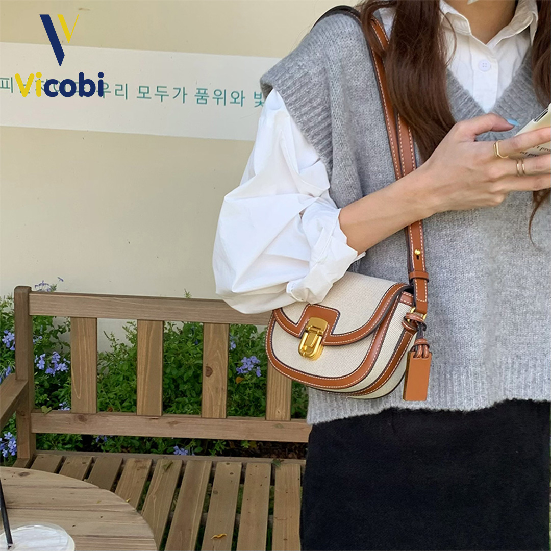 Túi đeo chéo nữ Katy Vicobi C2 Đen