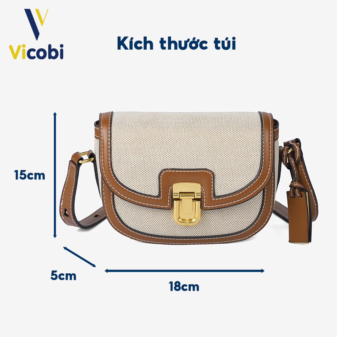 Túi đeo chéo nữ Katy Vicobi C2 Nâu