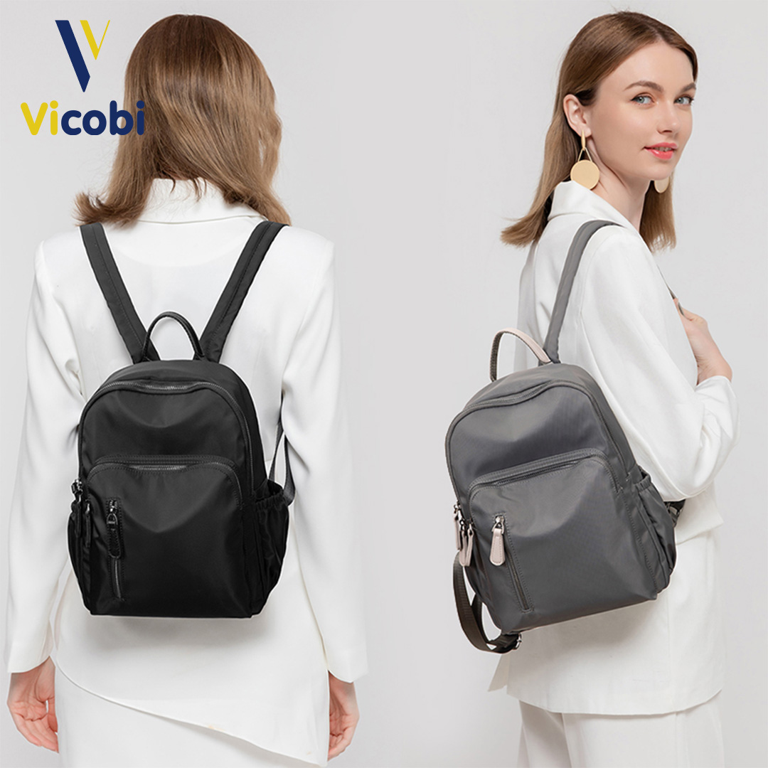 Mô tả Balo nữ vải Oxford Bally Vicobi B5, loại nhỏ gọn tiện dụng. - 4