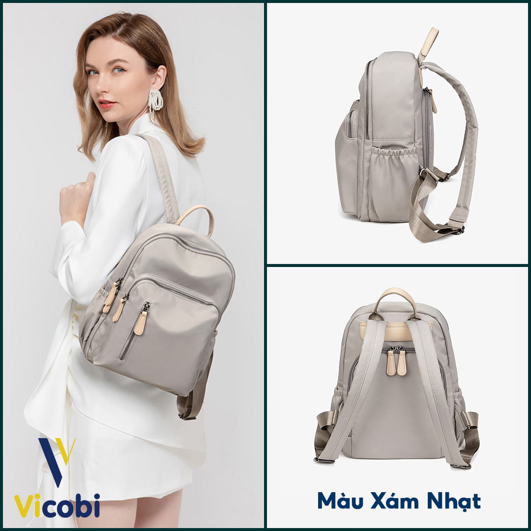 Mô tả Balo nữ vải Oxford Bally Vicobi B5, loại nhỏ gọn tiện dụng. - 9