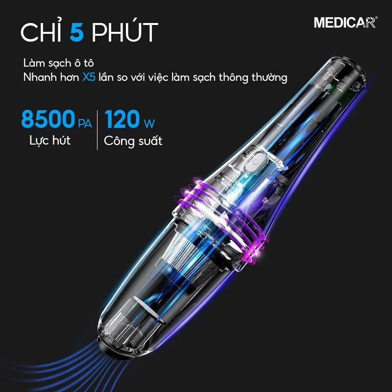Máy hút bụi Medicar 8500PA hút mạnh