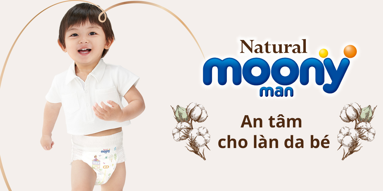Mô tả Moony Nội Địa - Bỉm tã quần Moony Natural chính hãng, an toàn cho da nhạy - 1