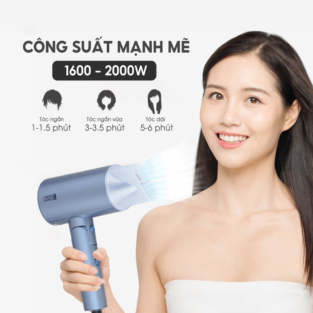 Mô tả Máy sấy tóc 2 chiều nóng lạnh LEBENLANG LBL3033,2000W,chống xơ rối công nghệ ion,BH 2 năm-chính hãng - 5