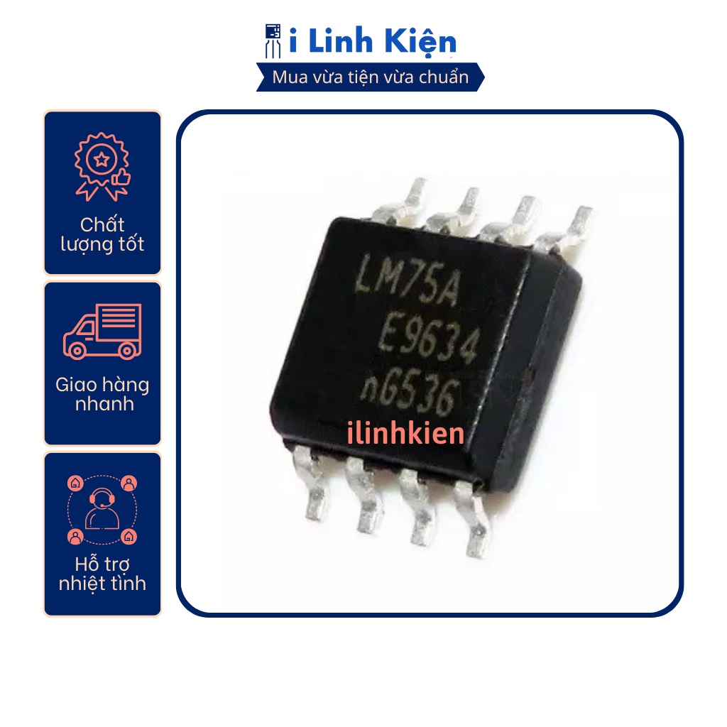 LM75 LM75AD SOP-8 chính hãng NXP | Shopee Việt Nam